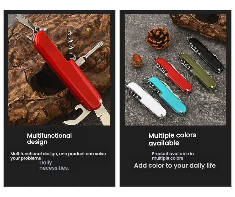 Custom Stainless Steel Multi-Function Pocket Knife | MOQ 1 pc