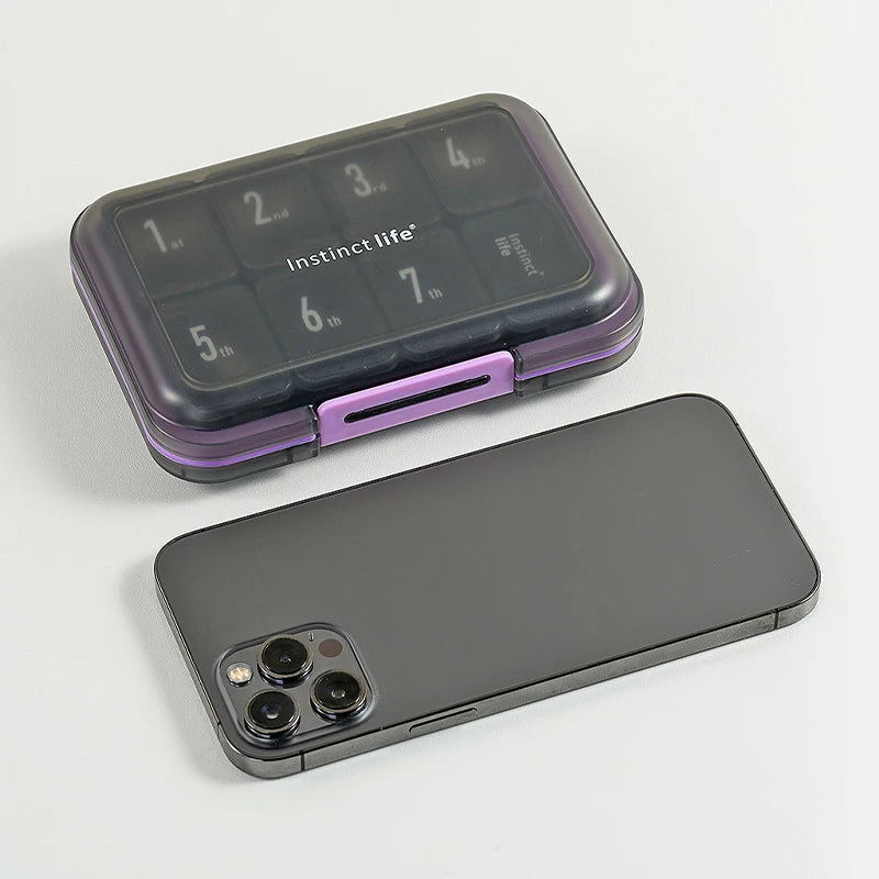 Custom 8 Grid Weekly Pill Box | 120 Pcs MOQ BPA Free Travel Organizer