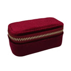 Custom Velvet Zipper Jewelry Box Wholesale | 50 MOQ Luxury Packaging