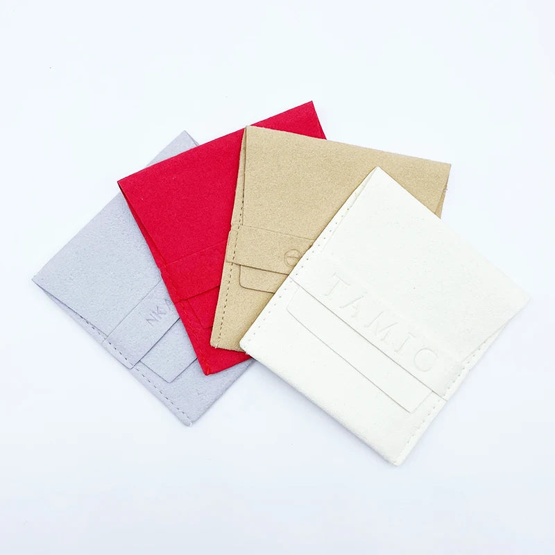 Custom Microfiber Velvet Jewelry Pouch Wholesale | 20 MOQ 12 Colors