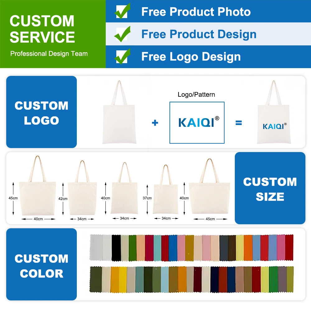 Custom Canvas Tote Bag | Large 44x35cm | Recycled | 200 MOQ | 14-Day Lead