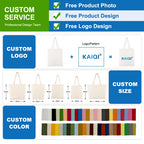 Custom Canvas Tote Bag | Large 44x35cm | Recycled | 200 MOQ | 14-Day Lead