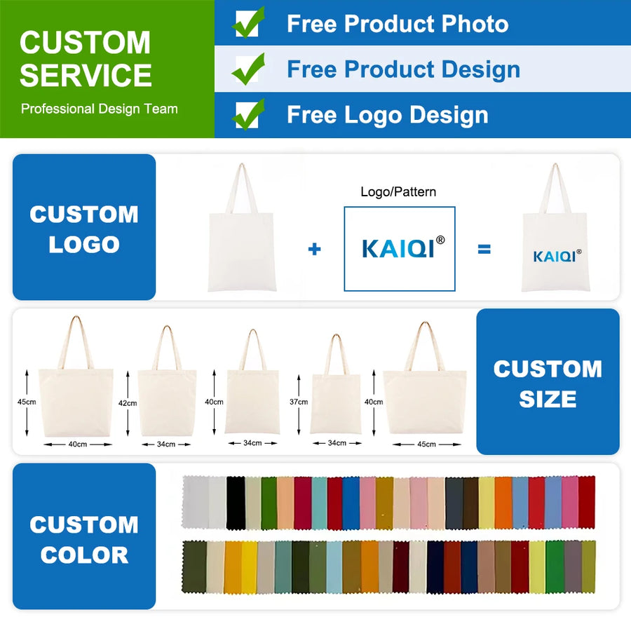 Custom Canvas Tote Bag | Large 44x35cm | Recycled | 200 MOQ | 14-Day Lead
