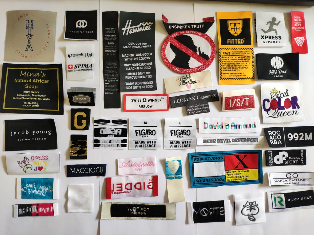 Custom Woven Labels for Clothing with Logo | NO MOQ