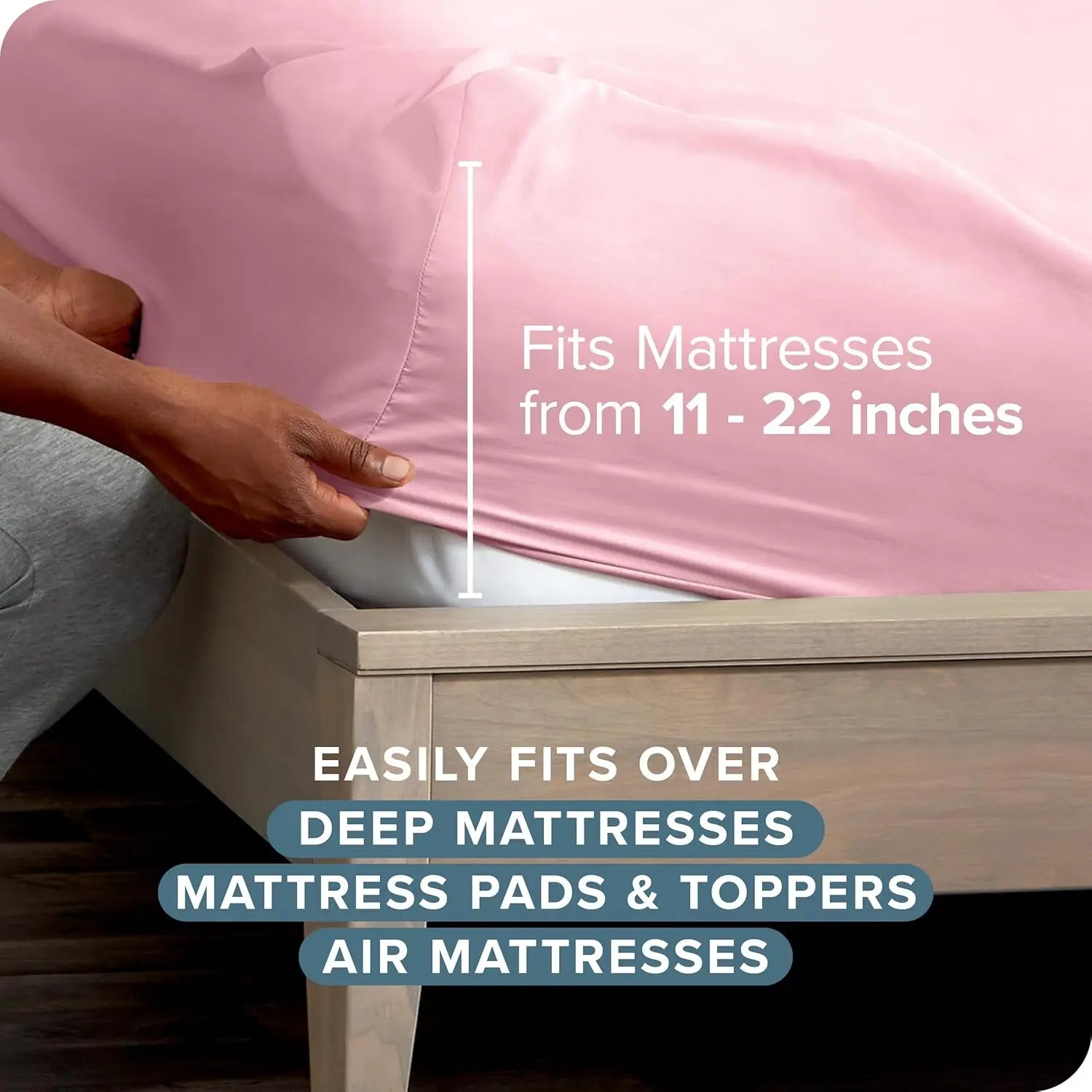100% Organic Cotton Bed Sheets | 300 Thread Count | 4-Piece Set | Custom Size | Grade A