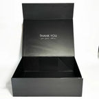 Custom Black Magnetic Gift Box for Apparel, Fragrance, PR Kits & E-Commerce Packaging