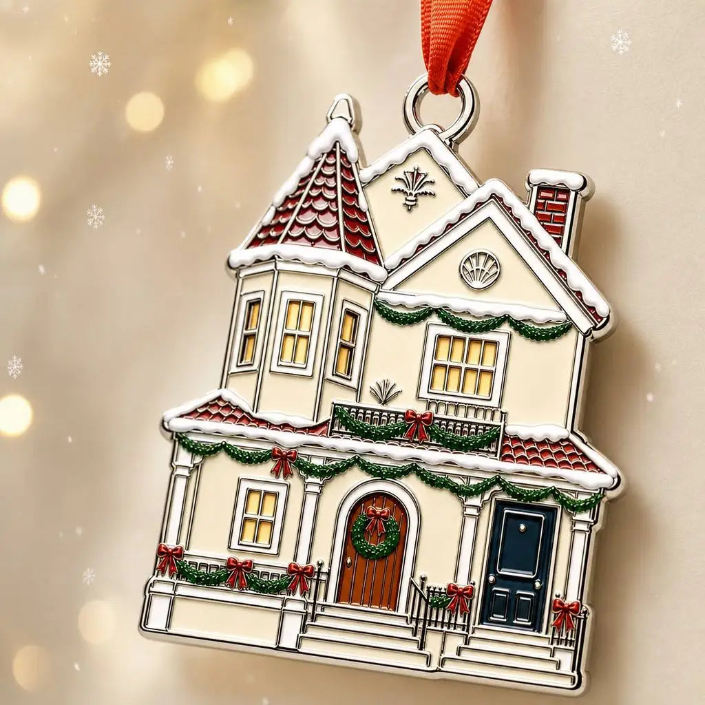 Custom Gold Metal Christmas Ornaments | MOQ 50