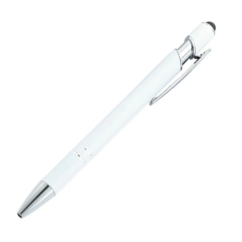 Custom Metal Stylus Pen with Logo | 2-in-1 Ballpoint MOQ 100