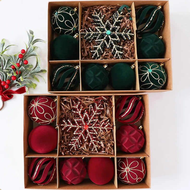 Custom Burgundy Velvet Christmas Ornaments Wholesale | MOQ 10