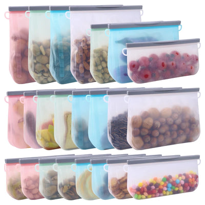 Custom Platinum Silicone Food Bags with Logo | LFGB FDA Certified