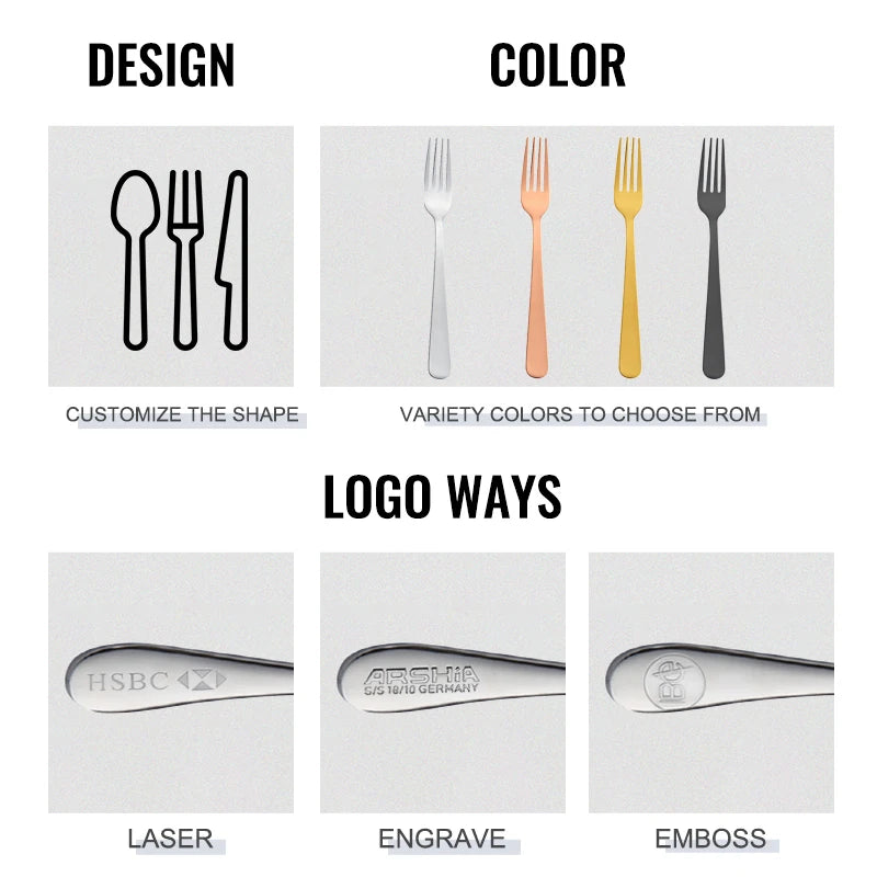 24-Piece Gold Flatware Set | PVD Coating | EU/FDA Certified | 100 MOQ
