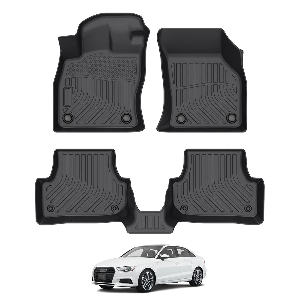Custom Fit TPE Floor Mats for Audi A3 Sedan / S3 2015-2024