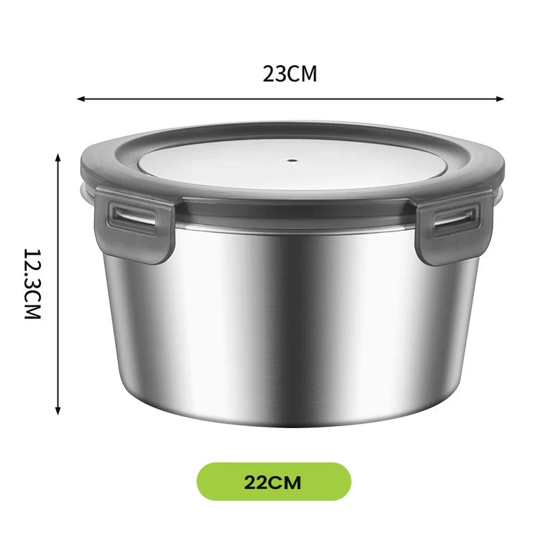 304/316 Stainless Steel Food Storage Container | 100 MOQ | Leak-Proof