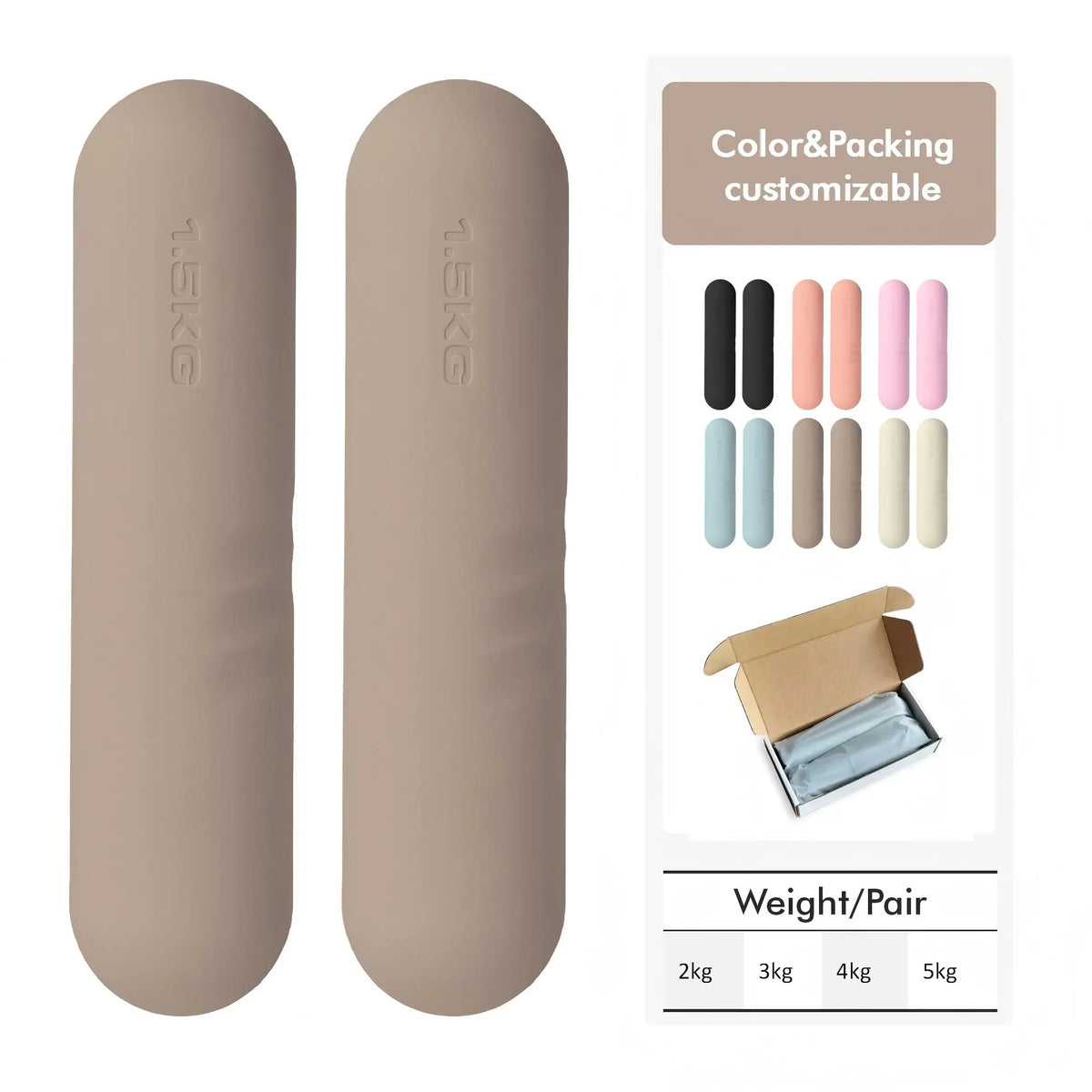 Custom Logo Yoga Mat Dumbbells Fitness Set | MOQ 50
