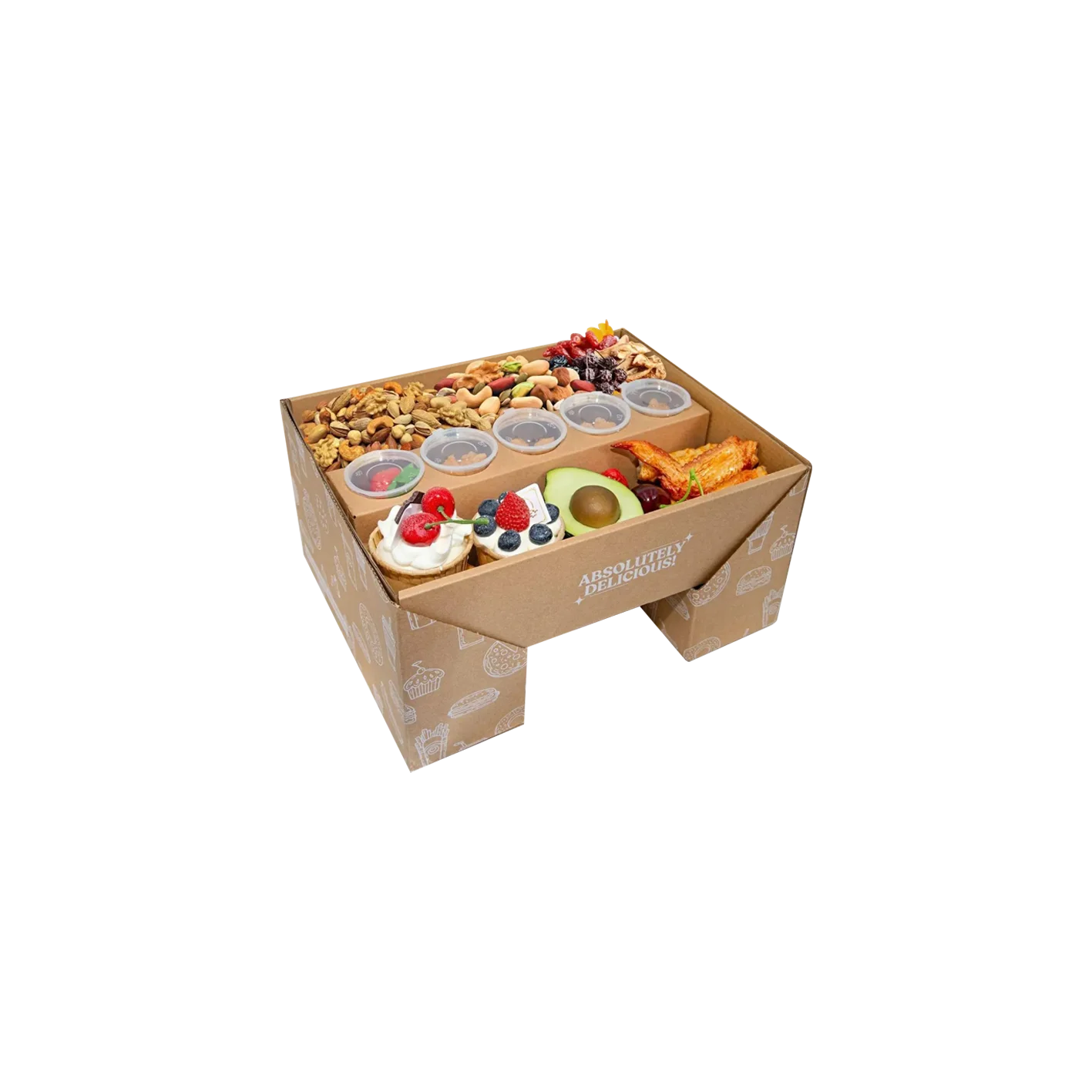 Custom Kraft Paper Window Pastry Box | Recycled Biodegradable Takeaway Box