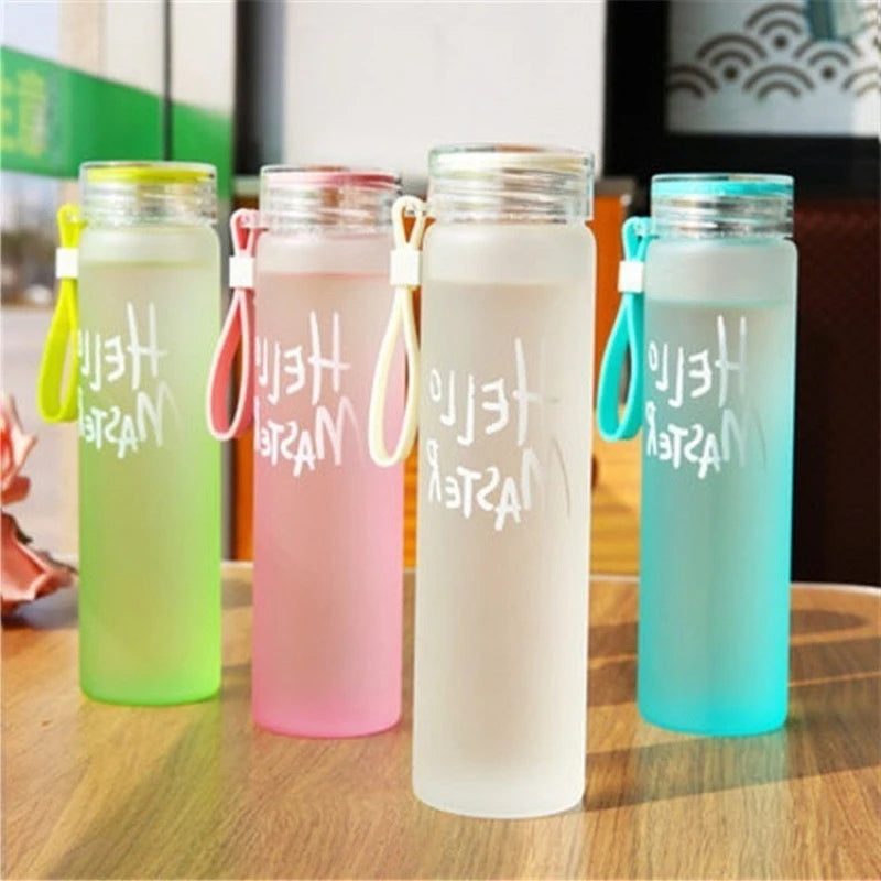 Custom Glass Water Bottles 1 MOQ | 480ml Color Changing Promotional Gift