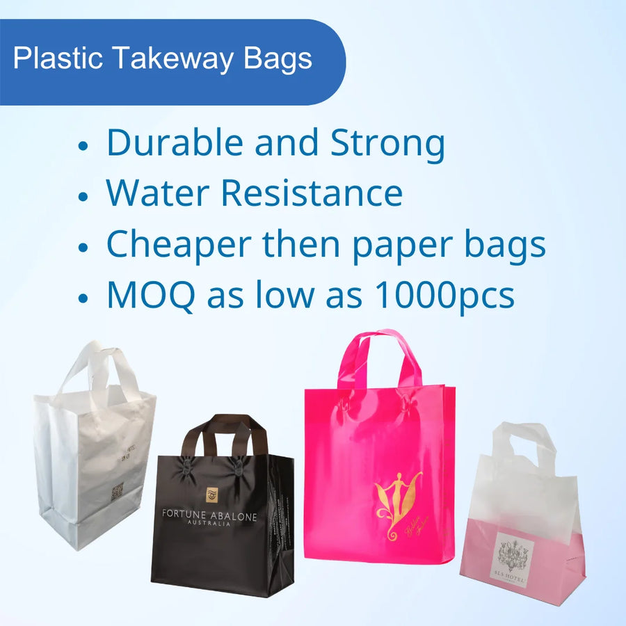 Custom HDPE Pink Shopping Bags Wholesale | Food-Grade Moisture Proof 1000 MOQ