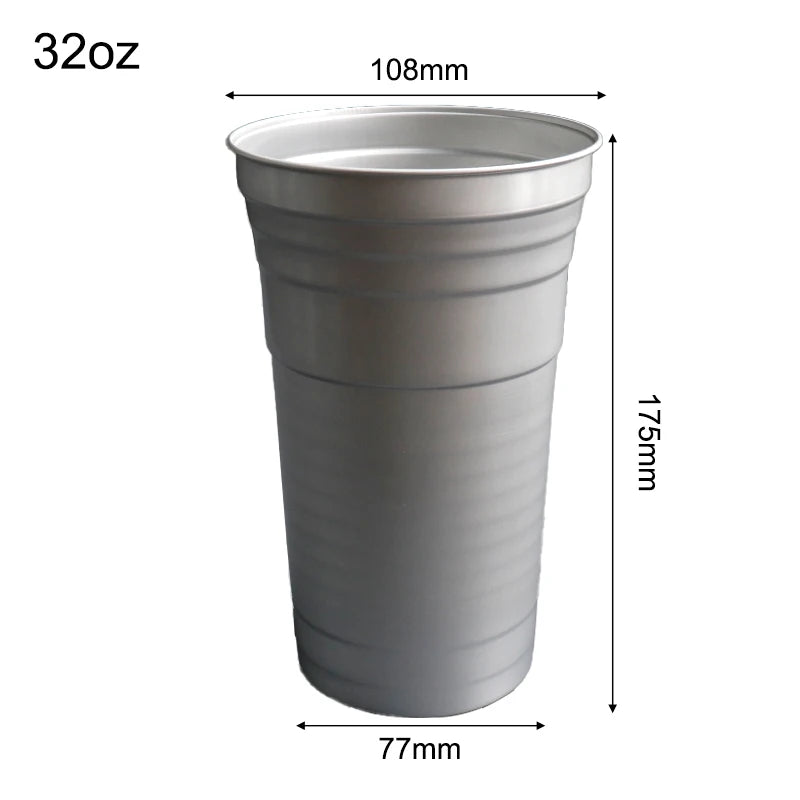 Custom 16oz Aluminum Tumbler | Food-Grade | Reusable Drinkware | Bulk Logo