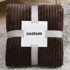 Custom Printed Polyester Blanket | 500 Pcs MOQ Home Decor Throw