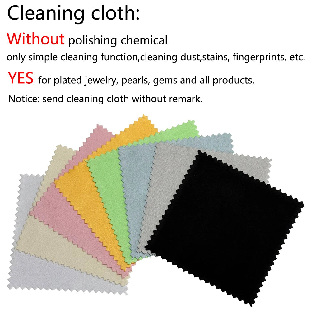 Custom Microfiber Suede Jewelry Cleaning Cloth with Logo | MOQ 100