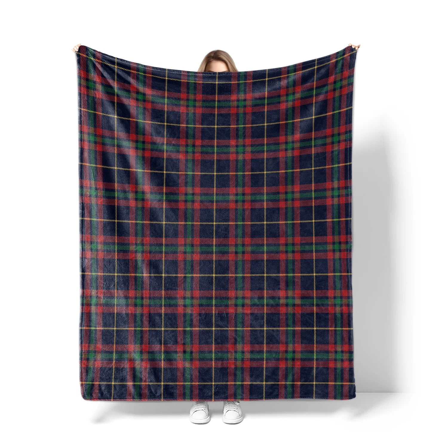 Custom Flannel Fleece Blanket | Recycled Polyester | Jacquard & Embroidery | MOQ 20 Pieces