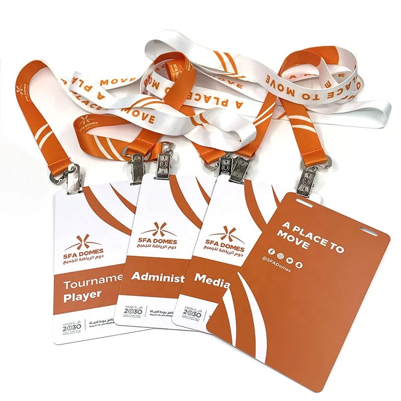 Custom PVC Event Badge 100pcs MOQ | Gold Foil, QR Code, Hologram | Staff ID & VIP Passes
