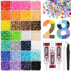 40 Color Resin Rhinestone Set 3mm | 14 Facets | DIY Nail Art Craft
