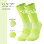 Custom Aero Cycling Socks with Logo | MOQ 100 pairs