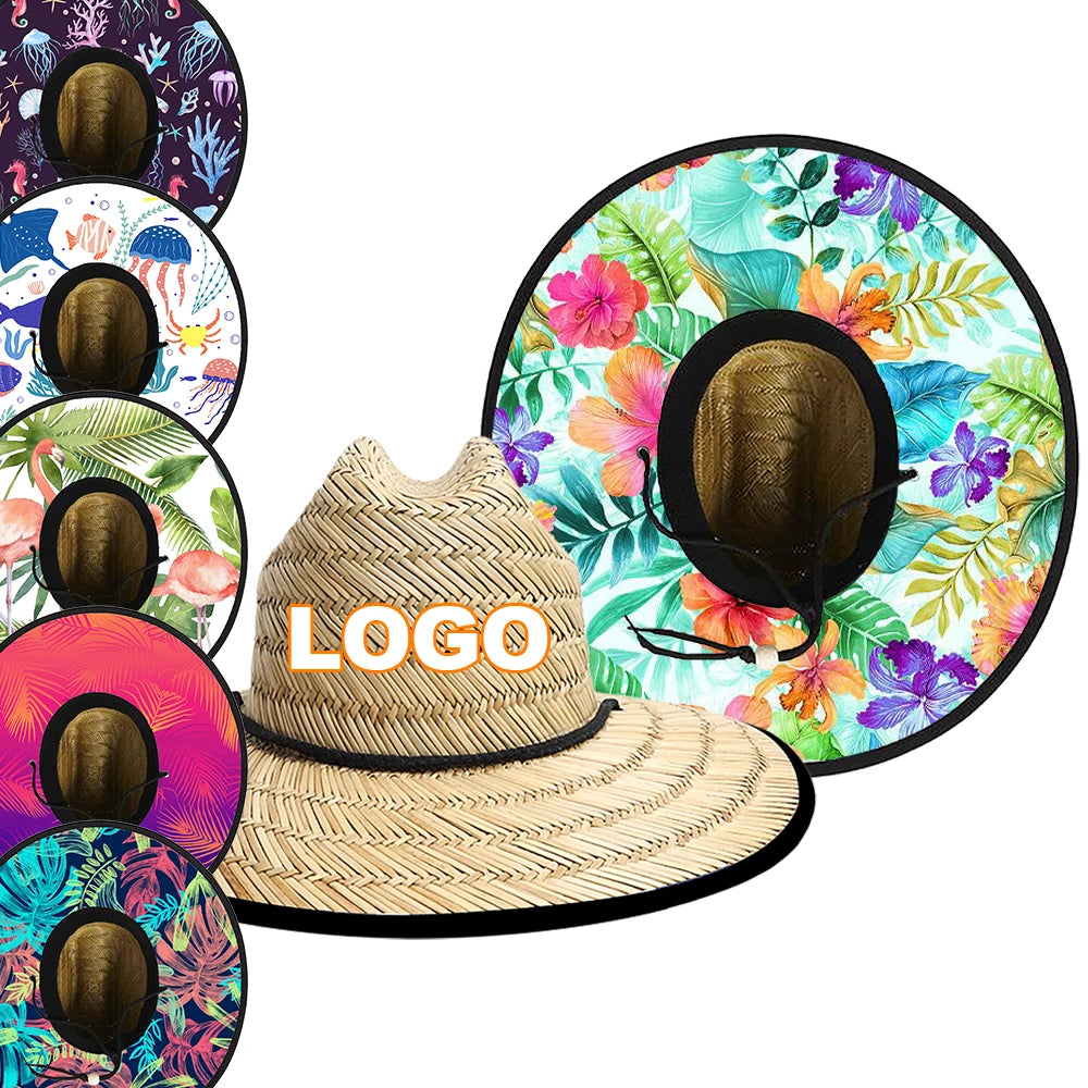 Custom Straw Lifeguard Hats with Logo | 1 MOQ BSCI Certified