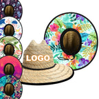 Custom Natural Grass Wide Brim Hats | 50-Piece MOQ & 5-Day Lead Time | Beach & Lifeguard Sun Hats