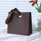 Custom Ribbon Handle Paper Gift Bags | Jewelry Packaging MOQ 100