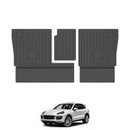 Porsche Cayenne 958 Full Set Floor Mats and Trunk Liner 2011-2018 Custom Fit All-Weather TPE