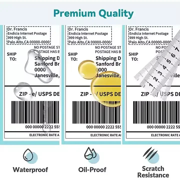 Thermal Transfer Labels | 10,000 Pcs MOQ, 800g Coated | Waterproof