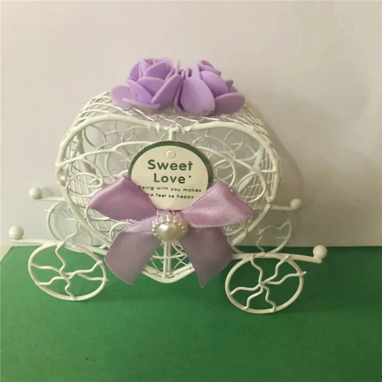 Metal Heart Carriage Favor Boxes | Wedding Favors | Wholesale