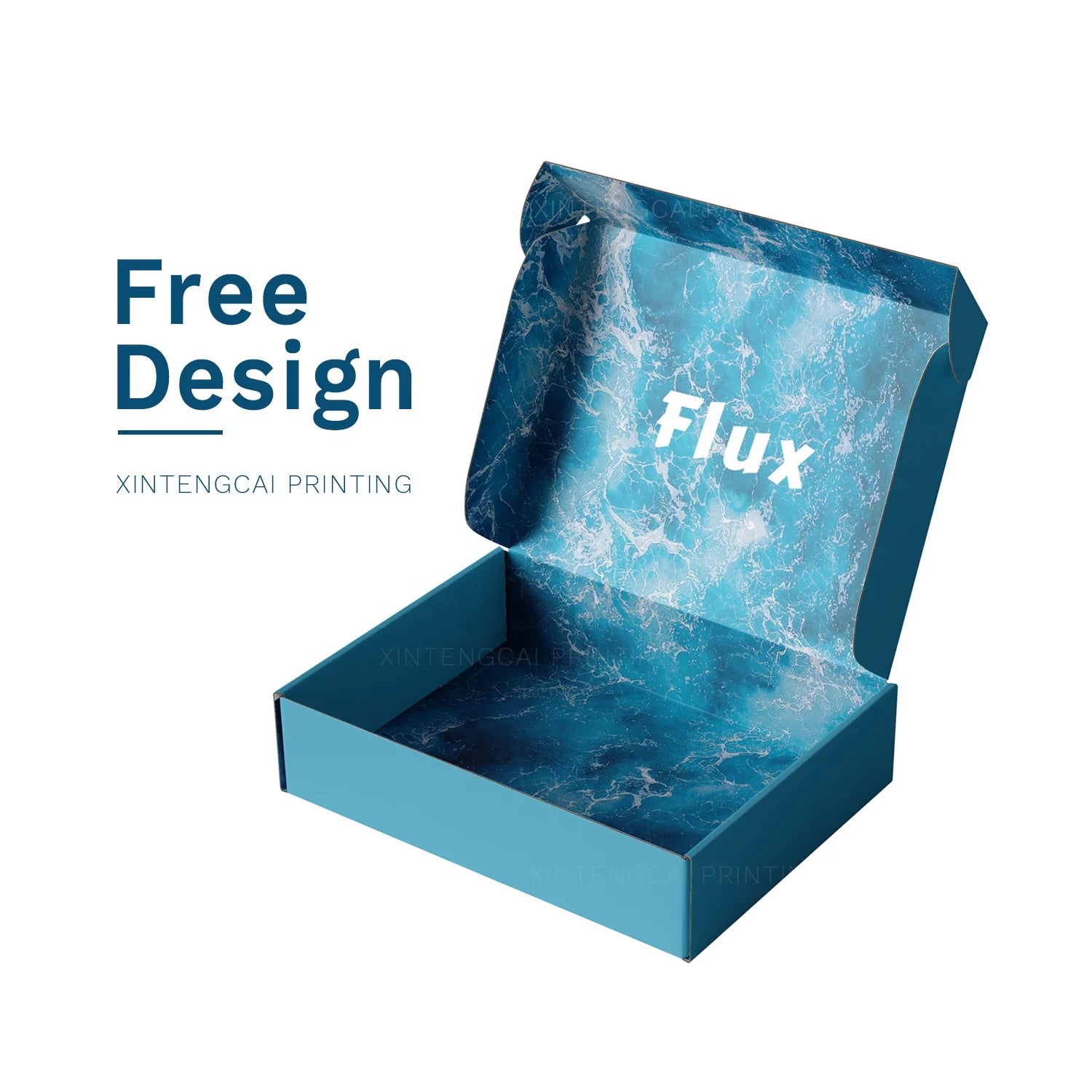 Custom Corrugated Packaging Box with Logo | 500 MOQ, Offset Print, 7 Finishing Options