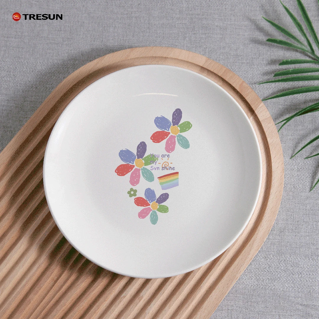 Custom Porcelain Plates | 24 MOQ | Dishwasher/Microwave Safe