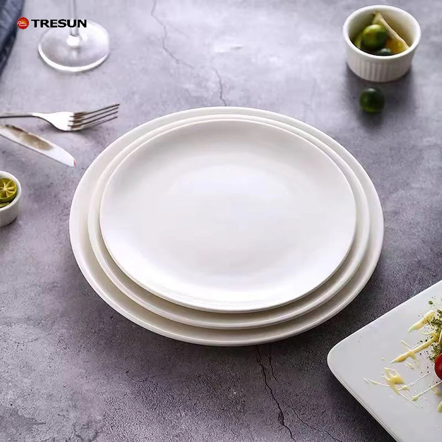 Custom Porcelain Plates | 24 MOQ | Dishwasher/Microwave Safe