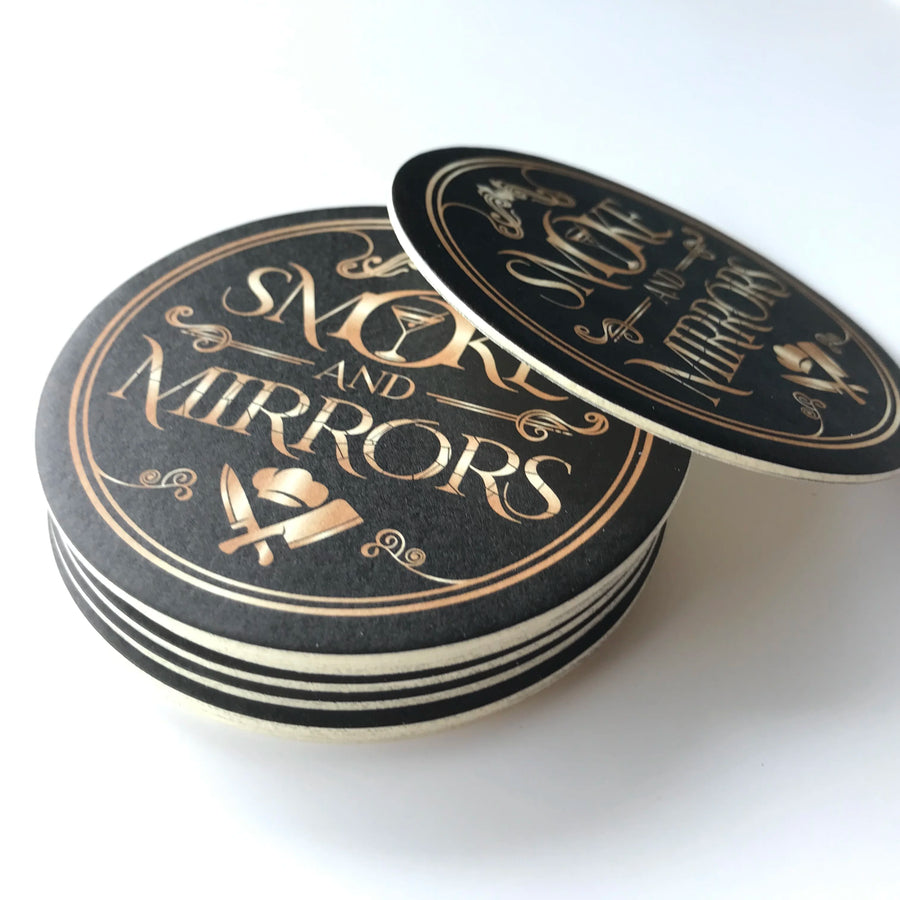 Custom Printed Paper Coasters with Logo | MOQ 500