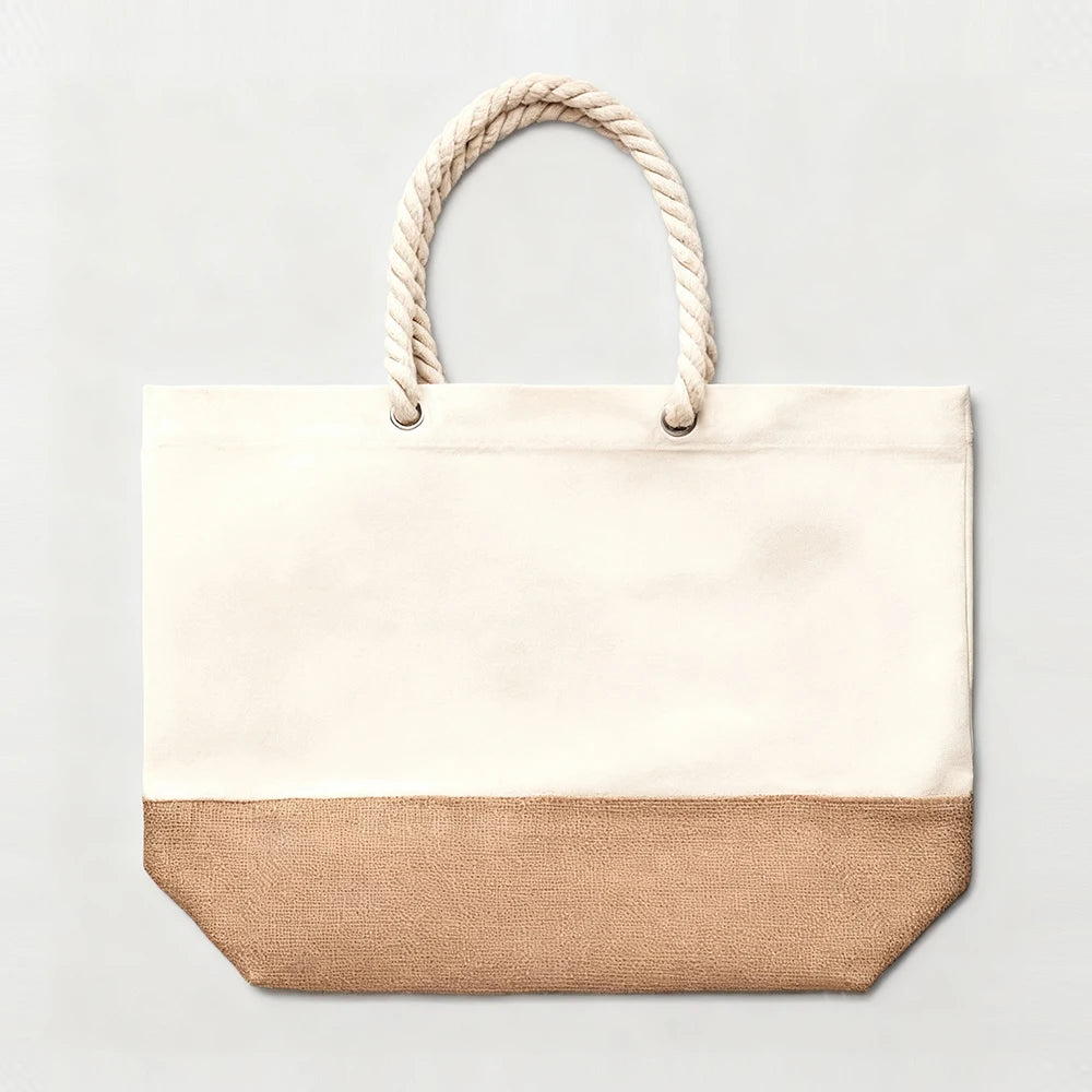 Custom Oversized Canvas Tote Bag with Logo | 100 MOQ