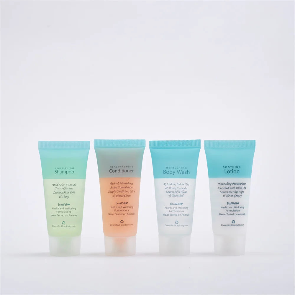 Custom Hotel Toiletries with Logo – 30ml, 5,000 MOQ, 15-Day Lead