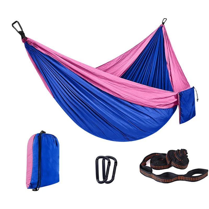 Custom 210T Parachute Nylon Hammock with Logo | 200kg Capacity, 1 MOQ, Camping