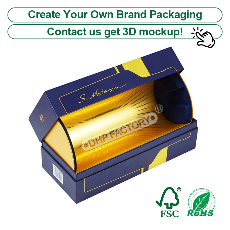 Custom Rigid Magnetic Box with Matte Black Finish | Luxury Packaging OEM Wholesale
