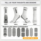Custom Non-Slip Football Socks | MOQ 20 | 20-Day Lead