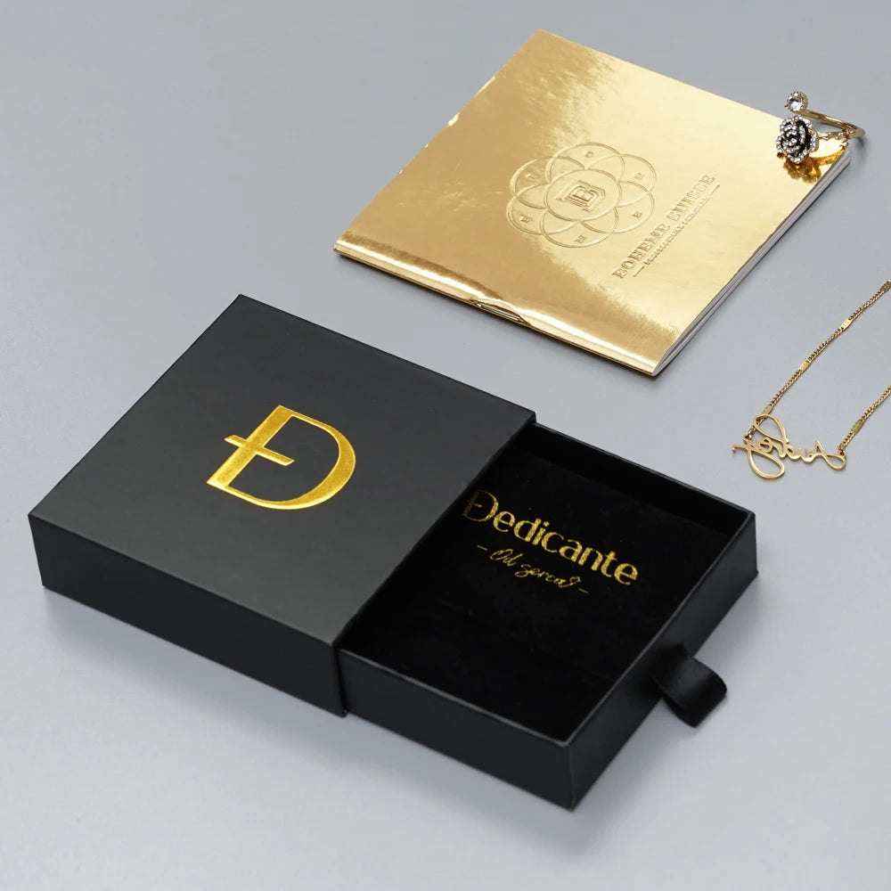 Custom Rigid Paper Drawer Box for Jewelry | MOQ 500 | 14-Day Lead Time