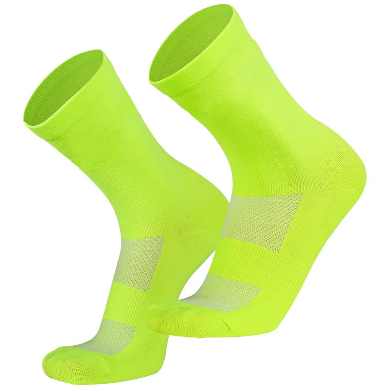 Custom Logo Cycling Socks Nylon Spandex | MOQ 100 pcs