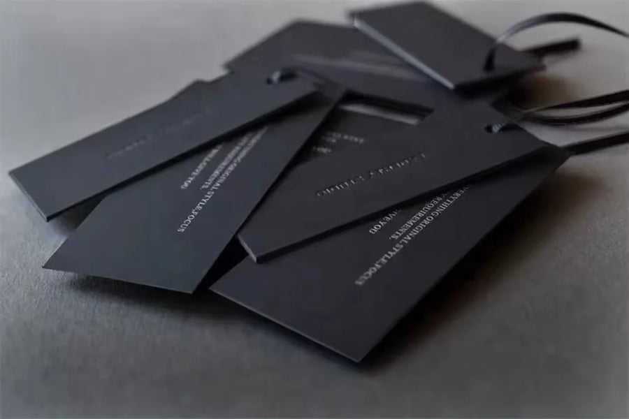 Wholesale Custom Logo Soft Touch Paper Hang Tags – Custom Logo, 800gsm, Velvet Finish
