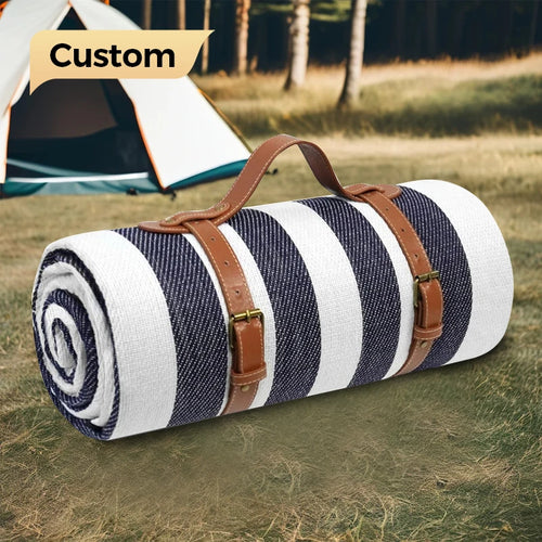 Custom Waterproof Picnic Blanket with Logo | Oxford, 50 MOQ, OEKO-TEX Certified