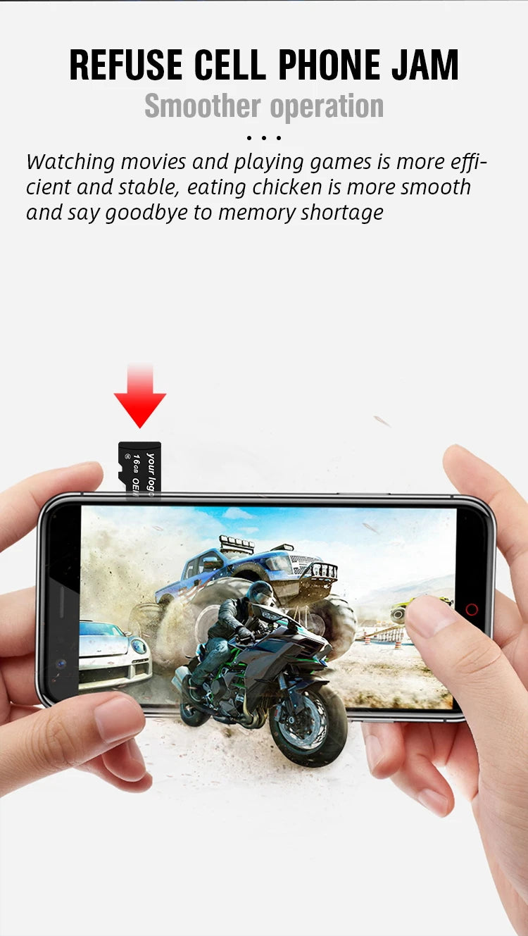 Custom OEM Logo Memory Card 128GB | Class10 MP3