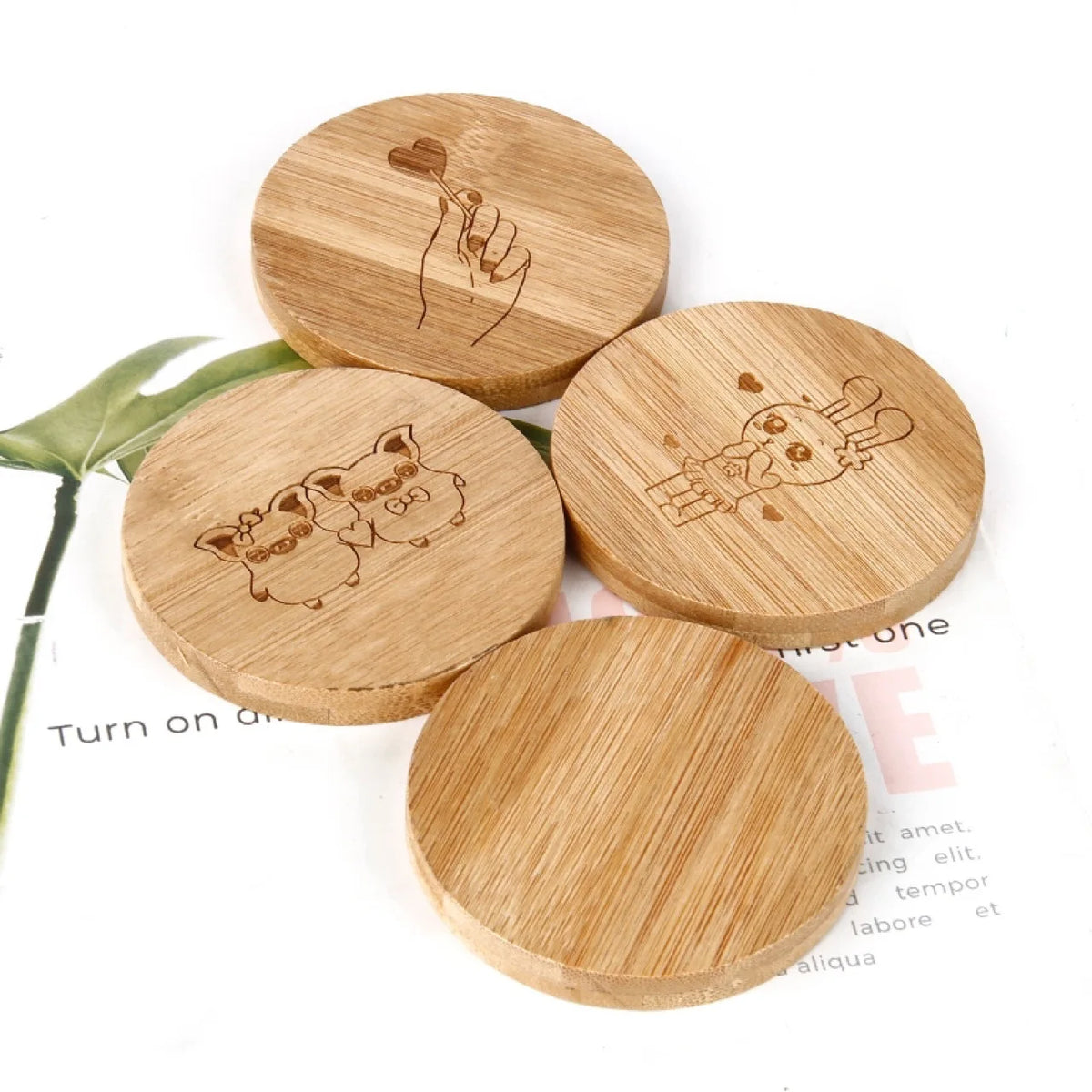 Bamboo Pocket Mirrors with Custom Logo | Eco-Friendly | Wholesale