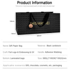 Custom Luxury Paper Shopping Bags | Embossing & Hot Stamping | Eco-Friendly Bulk
